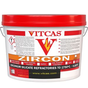 VITCAS cirkono pagrindo ugniai atspari danga 1750 °C