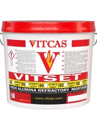 Vitset 45 paruoštas naudoti ugniai atsparus skiedinys 1700 °C